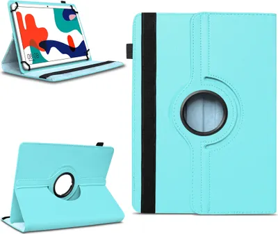 Produktbild von Tablet Tasche für Tabwee Tablet T90 / W90 Hülle Schutzhülle Schutz Drehbar CaseFarben:Türkis
