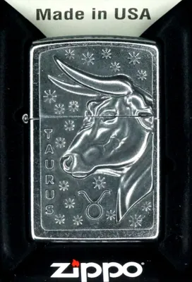 Obrázek produktu pro Zapalova? Zippo Taurus znamení zv?rokruhu mosaz design Býk 2006501