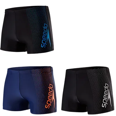 Produktbild von Speedo Badehose Männer Placement Panel 5785, Farbe:schwarz-rot, Größe:6