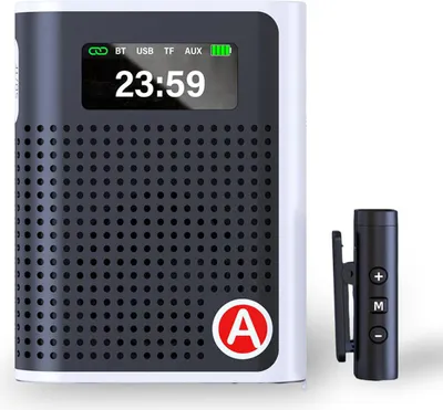 Produktbild von Lavalier Mikrofon, Lehrer Mikrofon Wireless Voice Amplifier, DSP Anti-Feedback, Teacher Classroom Amplifier, 20m Reichweite bluetooth lautsprecher