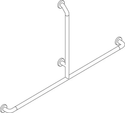 Produktbild von pba 01 Haltegriff T-Form, antisuizid, aus Nylon, 820x1570mm