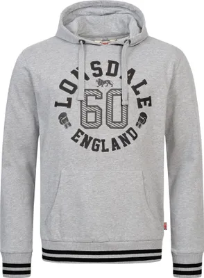 Image de Sweat à capuche homme coupe slim MAMHEAD Marl Grey/Black XXL Lonsdale