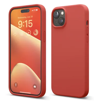 Produktbild von Elago Premium Silikonhülle für iPhone 15 rot