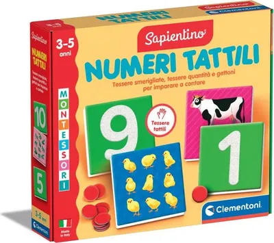 Produktbild von Clementoni Sapientino Montessori - Numeri Tattili