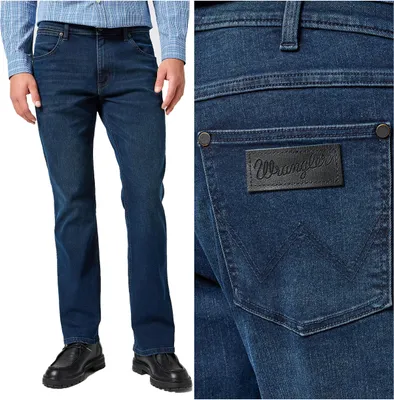 Produktbild von WRANGLER, Herren Jeanshosen, Straight fit, HORIZON, W36 L32, Blau, Jeans, baggyjeans, buggy