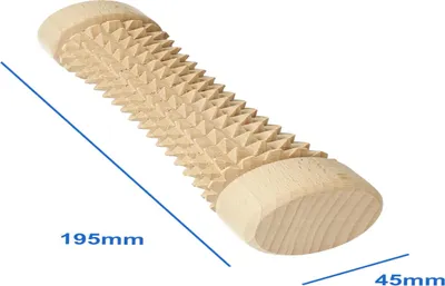 Produktbild von Holz Massageroller Set Fuß Hand Körper Massage Wellness Rollen Roller Akupressur