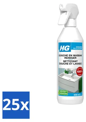 Produktbild von 25 x HG Bad- und Duschreiniger Extra Glanz - 500 ml - Vorteilspackung - 25 Stücke