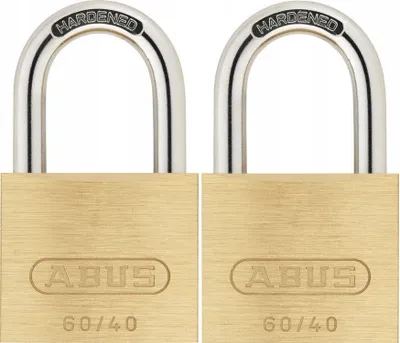 Produktbild von Abus 60/40 Messing-Vorhängeschlösser 2 Stück Gleichschließung