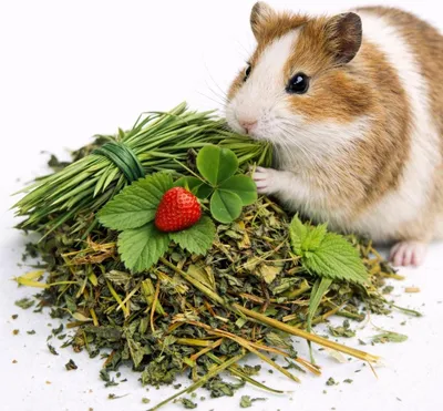 Zdjęcie produktu dla Wiejskie Ziółka dla Kawii Domowej - naturalna mieszanka ziół dla świnki morskiej 400g