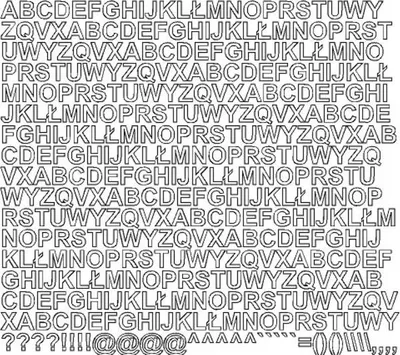 Produktbild von Selbstklebende Buchstabenaufkleber, 1 cm, weiß, glänzend