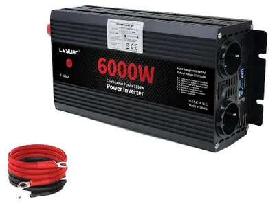 Productafbeelding van DC/AC omvormer, gemodificeerde sinusgolf, piekvermogen 6000W, 6000W piekvermogen, geschikt voor Europa, 12V, 240V