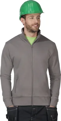 Produktbild von Stehkragen Zip Jacke Herren, Marineblau, XL