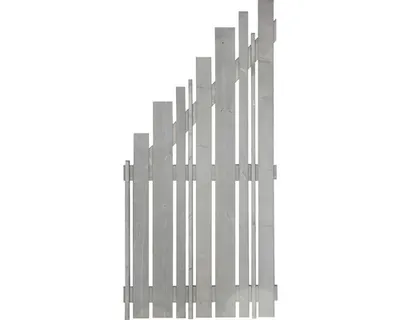 Produktbild von Zaun Abschlusselement Konsta Various links 90 x 180/90 cm hellgrau