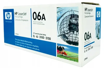 Obrázok produktu pre C3906A HP 06A čierna originálna tonerová kazeta LaserJet Tonerová kazeta 1 ks čierna