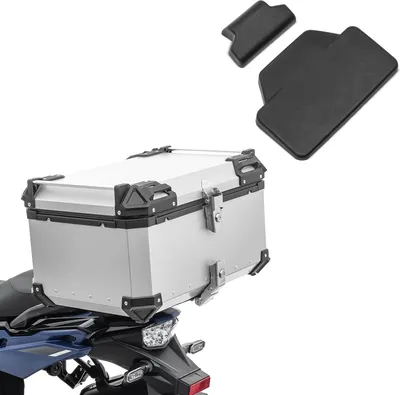 Zdjęcie produktu dla Zestaw aluminiowy kufer motocyklowy 65L + poduszka na plecy # XB65 Alu T