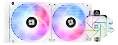 Produktbild von Thermalright Aqua Elite 240 WHITE ARGB V3, Flüssigkeitskühlung, 12 cm, 3300 RPM, Weiß