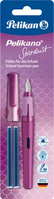 Obrázek produktu pro Pelikan 819954, Růžová, Na náplně, Modrá, Nerezová ocel, Střední, Pro praváky