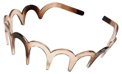 Produktbild von Damen-Haarband mit Wellenmuster, sicherer Halt, dehnungsfrei, Retro-Stil, ideal für Make-up und den Alltag. Haaraccessoire