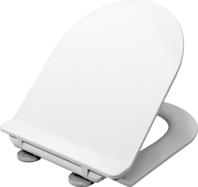 Produktbild von LAVITA SALTO Antibakterielle Duroplast WC-Sitz mit Absenkautomatik und Schnellverschluss,Passend für LAVITA SALTO Wand WC,Weiß