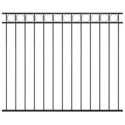 Image de Vidaxl Zauntafel 1.7x1.5 m Stahlschwarz