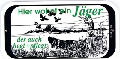 Produktbild von Türschild - Hier wohnt ein Jäger - 308115 -