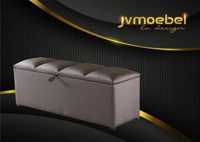 Immagine prodotto di Cassapanca contenitore sgabello lusso camera da letto poggiapiedi tessile 100x60x40 nuovo