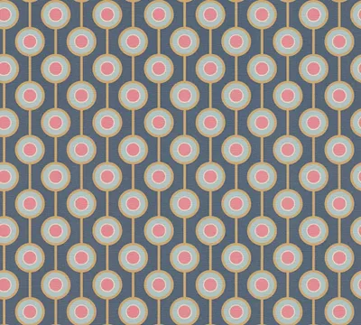 Produktbild von Vliestapete 39537-1 Retro Chic Kreis blau