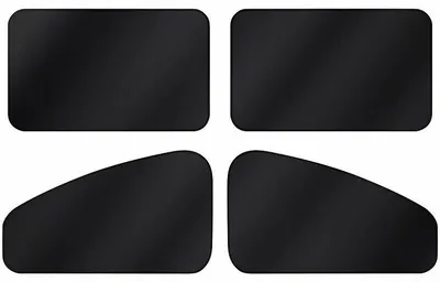 Image de 4 pare-soleil magnétiques occultants pour vitres de voiture