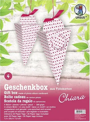 Produktbild von Geschenkbox Chiara 7,5x20x7,5cm VE=5 Stück Motiv: 04