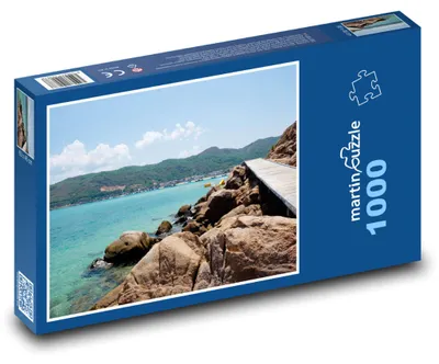 Produktbild von Puzzle 1000 Ozeanküste mit Weg - martinpuzzle