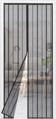 Produktbild von Magnetisch Fliegengitter 85x220cm Schwarz einfache Montage