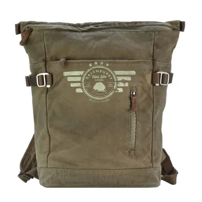 Zdjęcie produktu dla Greenburry plecak kurierski płócienny vintage aviator z przegrodą na tablet khaki