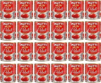 Produktbild von 24x Mutti Pomodori Pelati Geschälte Tomaten 100 % italienische Tomaten 800g Dose Tomaten Sauce