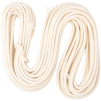 Baumwoll-Docht 15 m, 5 mm, geflochten, weiß für Kerzen-DIY
