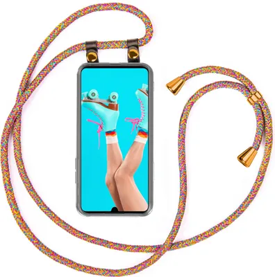 Produktbild von UMHÄNGEHÜLLE + KORDEL für Honor 20 Lite / 20e, Farbe:Regenbogen