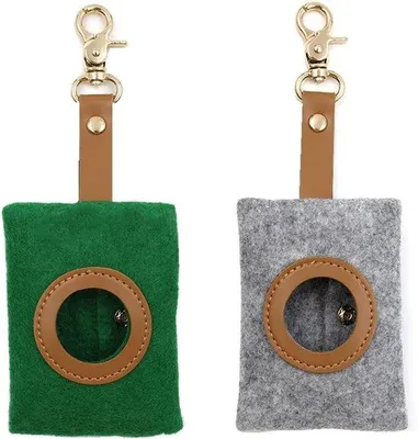 Produktbild von Hundekackenbeutel für Hundeleine - Tragbarer Hundekackenbeutel - Hundekackenbeutel für Haustiere beim Laufen und Spazierengehen - 2 Stück (2 Farben)