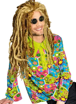 Produktbild von K35292312-46-48 bunt Herren Hippie Hemd Discohemd Gr.46-48