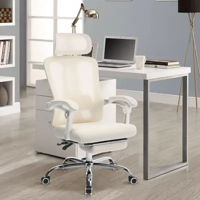 Zdjęcie produktu dla Ergonomiczne krzesło biurowe – krzesło gamingowe – wysokie oparcie – regulowana wysokość siedziska – wyściełane