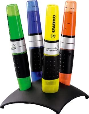 Image de Surligneurs - STABILO LUMINATOR - Set de table 4 pièces - jaune, vert, bleu, orange