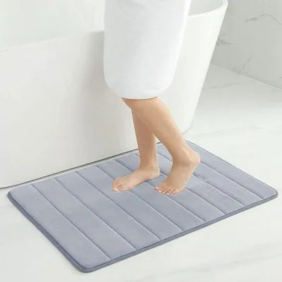 Produktbild von Weiche Badmat - Antirutsch - Einzelstück - Mikrofaser - 60 x 90 cm