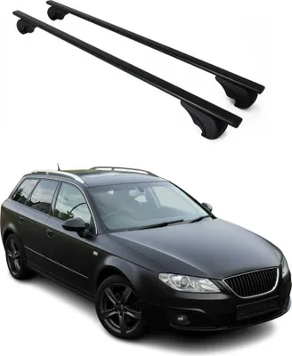 Produktbild von Dachträger Grundtäger für Seat Exeo 2008-2013 75kg Metall Schwarz 2 tlg