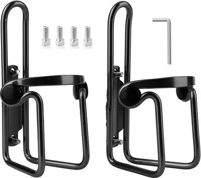 Produktbild von Famanu Flaschenhalter - Leichtgewicht Aluminium - Schwarz