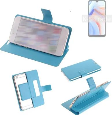 Produktbild von K-S-Trade Schutzhülle Handyhülle kompatibel mit Cubot Note 8 Flip cover Handy case Smartphone Klapphülle blau