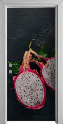 Produktbild von Tür Selbstklebende 90x210 cm Türfolie Türtapete Klebefolie - Drachenfrucht Tropisch