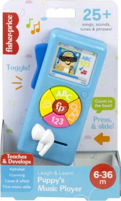 Zdjęcie produktu dla Fisher-Price Odtwarzacz muzyczny 123 Interaktywna zabawka 6m+ HRC30