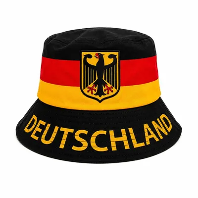 Produktbild von Bucket Hat Fußball Länder Edition – Stylischer Fischerhut für WM & EM Fans – Sommer Sonnenhut Unisex für Stadion, Festival & Public Viewing Land wählen: Deutschland