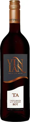 Image de Vinian TA Trollinger avec Acolon demi-sec Bottwartaler Winzer 750ml