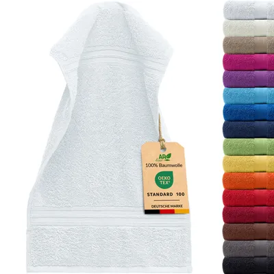 Produktbild von AR Line ARIZONA Handtuch-Serie – 500 g/m² Frottier in 9 Größen verfügbar, Größe: Gästetuch 30x50 cm, Farbe: Weiß