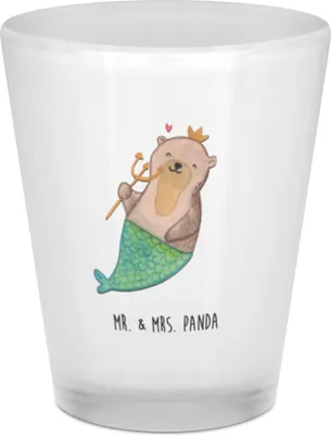 Produktbild von Mr. & Mrs. Panda Shotglas Wassermann Astrologie - Transparent - Geschenk, Shot Glas, Sternzeichen, Likörglas, Schnapsbecher, Stamperl, Gläschen, Geburtstagsgeschenk