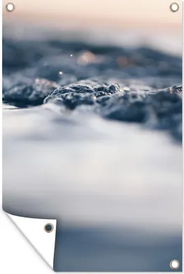 Produktbild von MuchoWow® 40x60 cm Outdoor-Poster Gartendeko Sichtschutz Garten Poster für den Garten  Wasser - Meer - Wellen